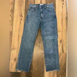 Abercrombie Curve Love Ankle Straight Ultra High Rise Jeans